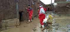 امدادرسانی هلال احمر در خراسان‌جنوبی به سیل‌زدگان